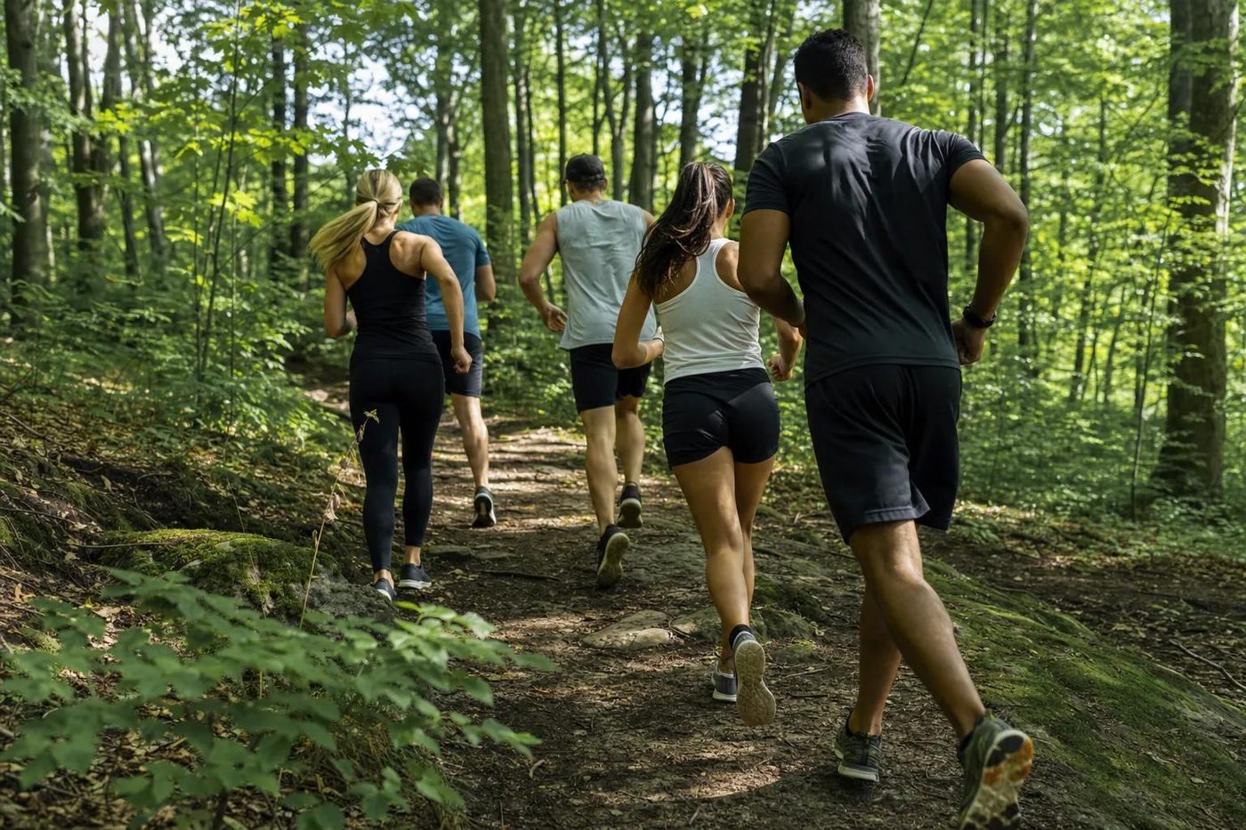 Randonnée sportive sur les sentiers